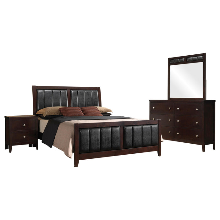 Carlton 4-piece Queen Bedroom Set Cappuccino