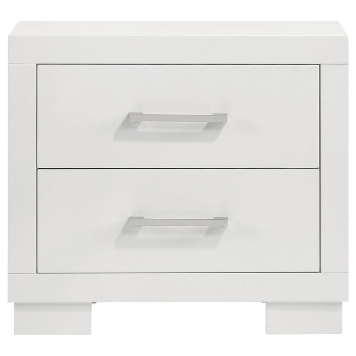 Jessica 5-piece Eastern King LED Bedroom Set Snow White