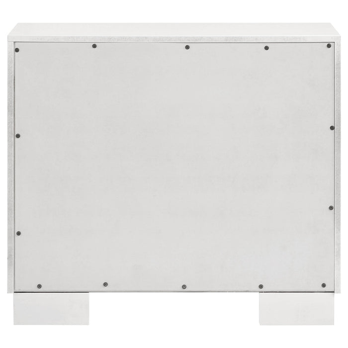 Jessica 2-drawer Nightstand Snow White