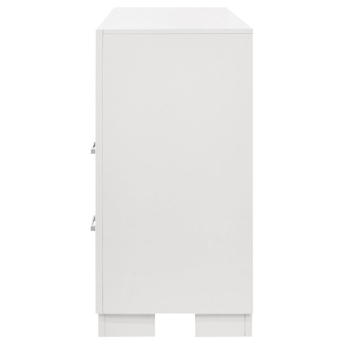 Jessica 6-drawer Dresser Snow White