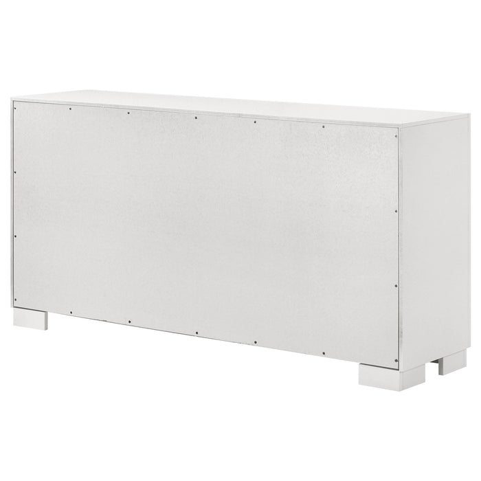 Jessica 6-drawer Dresser Snow White