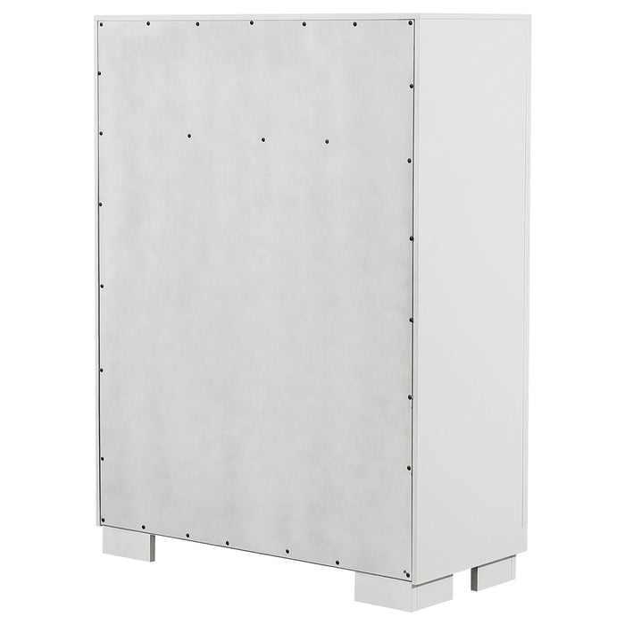 Jessica 5-drawer Bedroom Chest Snow White