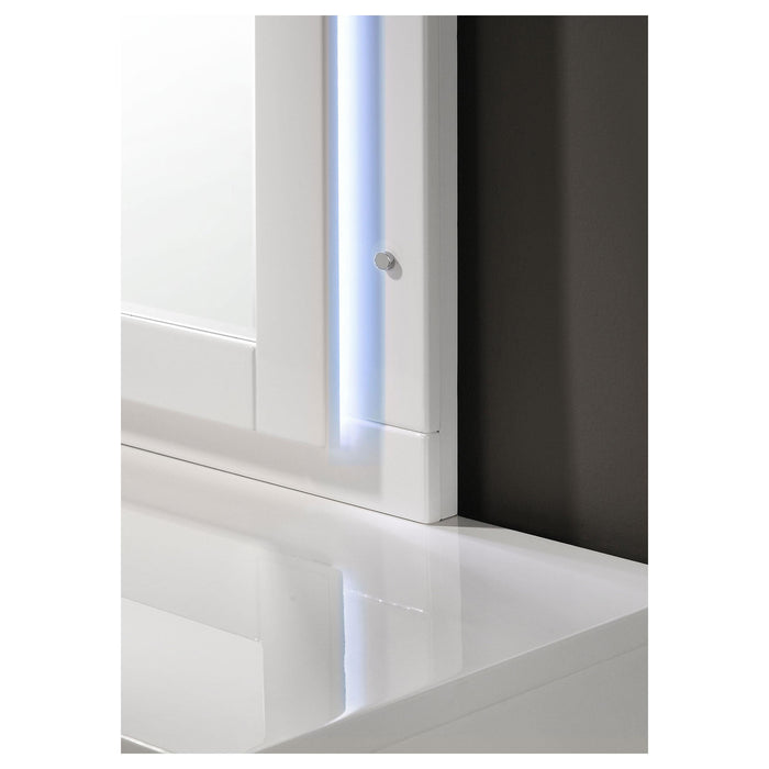 Felicity 5-piece Queen Bedroom Set White High Gloss