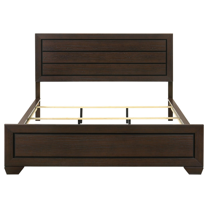 Kauffman Wood California King Panel Bed Dark Cocoa