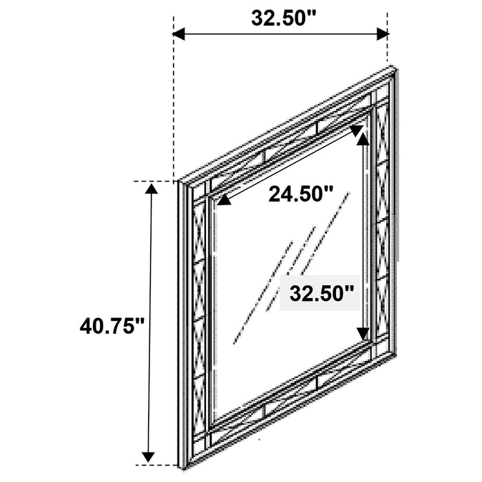 Leighton Vanity Mirror Metallic Mercury