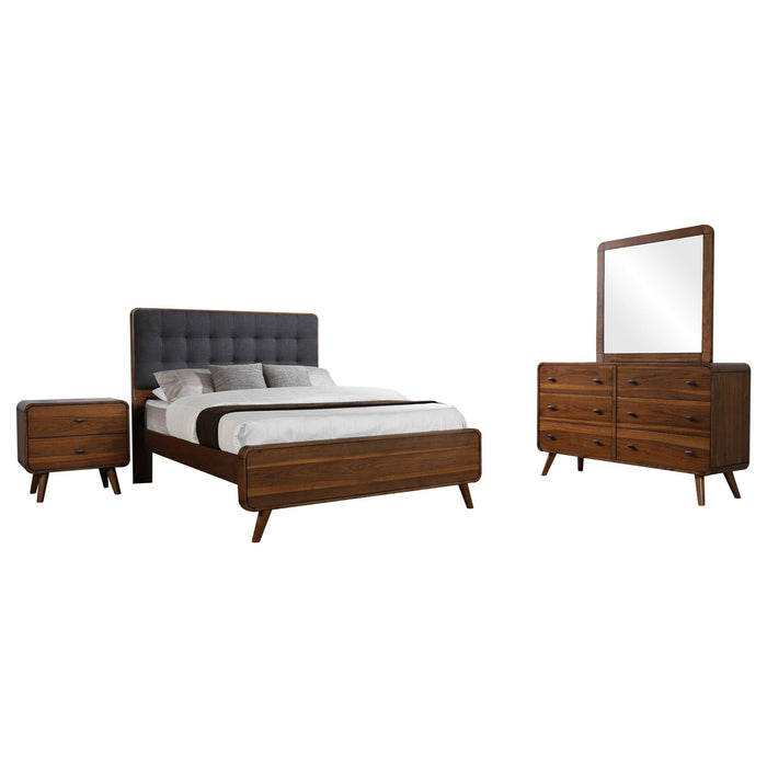 Robyn 4-piece Queen Bedroom Set Dark Walnut