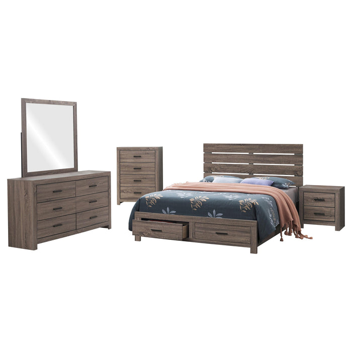 Brantford 5-piece Eastern King Bedroom Set Barrel Oak
