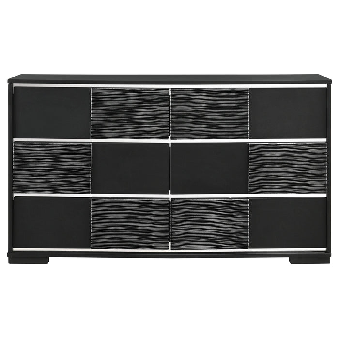 Blacktoft 6-drawer Dresser Black
