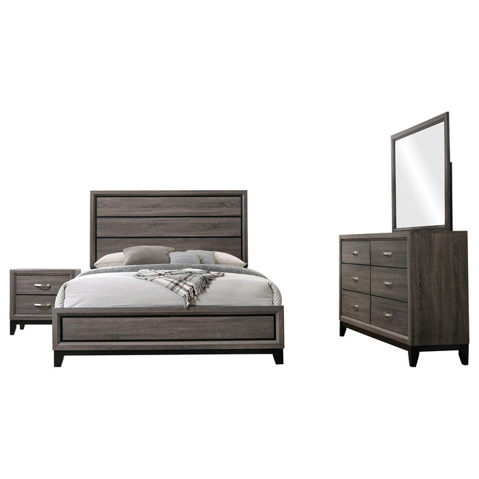 Watson 4-piece Queen Bedroom Set Grey Oak