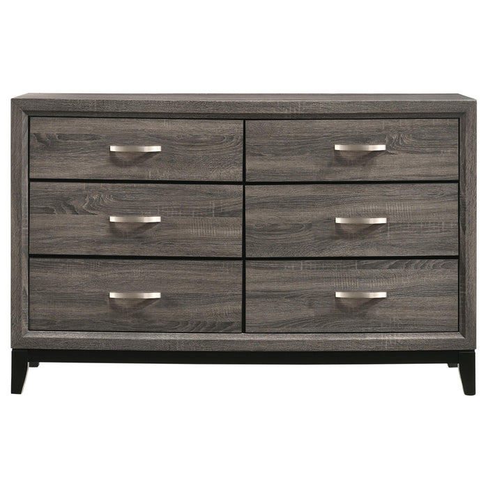 Watson 4-piece Twin Bedroom Set Grey Oak