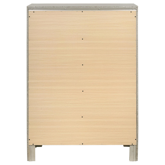 Salford 5-drawer Bedroom Chest Metallic Sterling