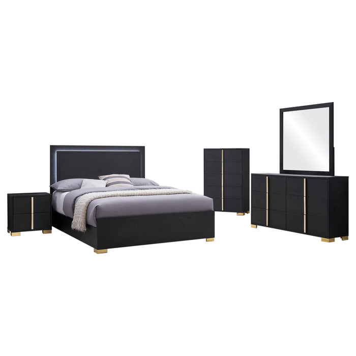 Marceline 5-piece Queen Bedroom Set Black