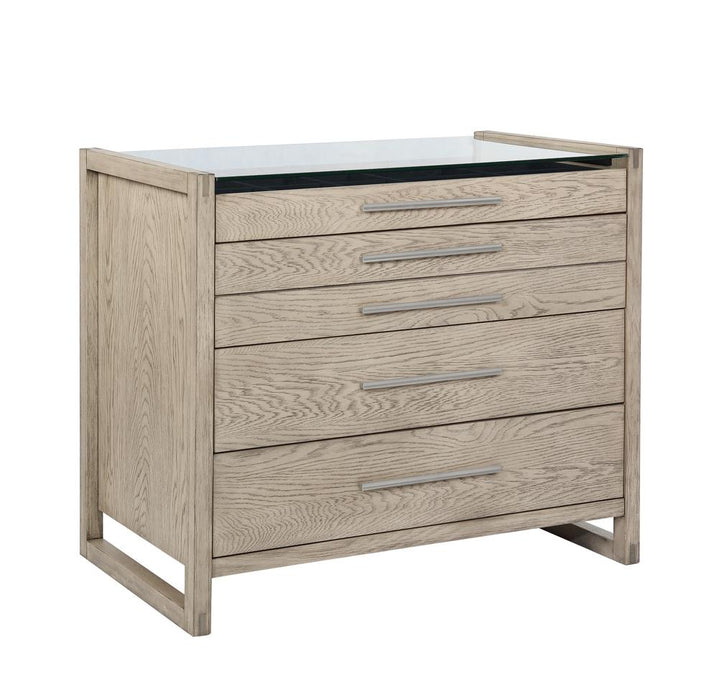 Smithson 5-drawer Chest of Drawers Grey Oak