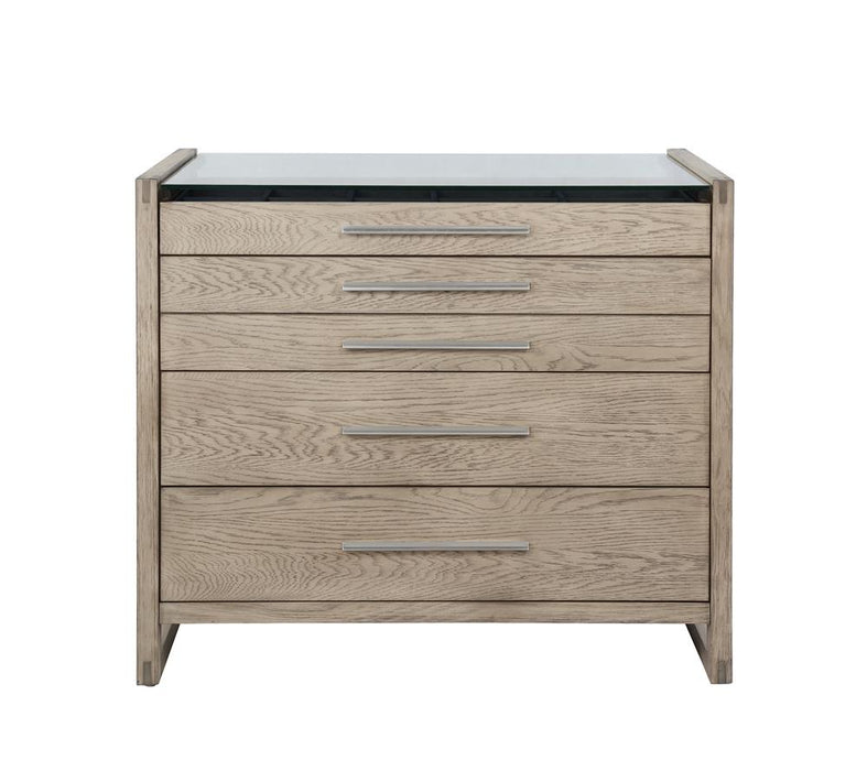 Smithson 5-drawer Chest of Drawers Grey Oak