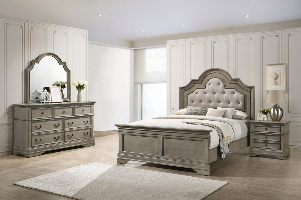 Manchester 4-piece Eastern King Bedroom Set Wheat Brown