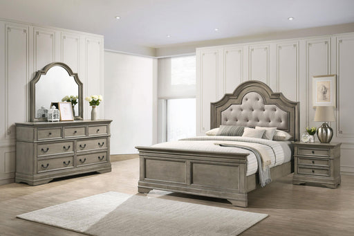 Manchester 4-piece Eastern King Bedroom Set Wheat Brown