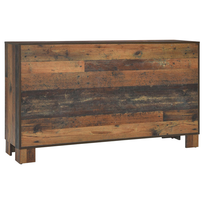Sidney 6-drawer Dresser Rustic Pine