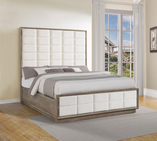 Durango 80-inch California King Panel Bed Taupe Oak