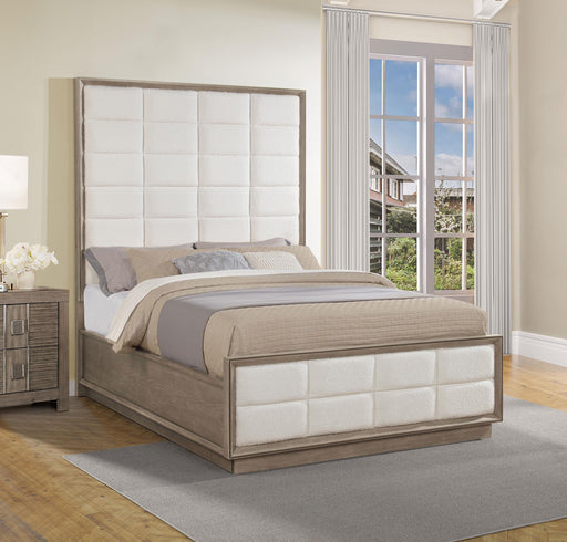 Durango 80-inch Queen Panel Bed Taupe Oak