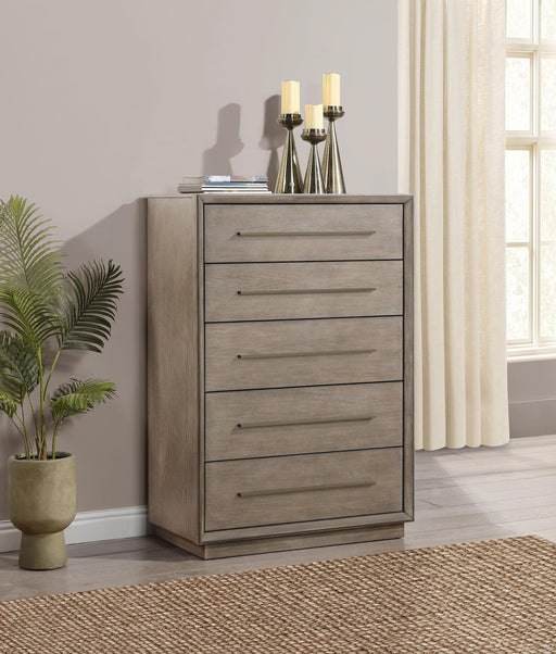 Durango 5-drawer Bedroom Chest Taupe Oak