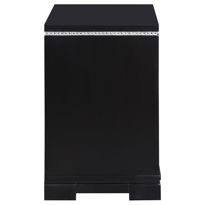 Cappola 2-drawer Nightstand Black