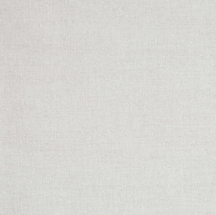 Evangeline Upholstered Oval Vanity Stool Silver and Ivory