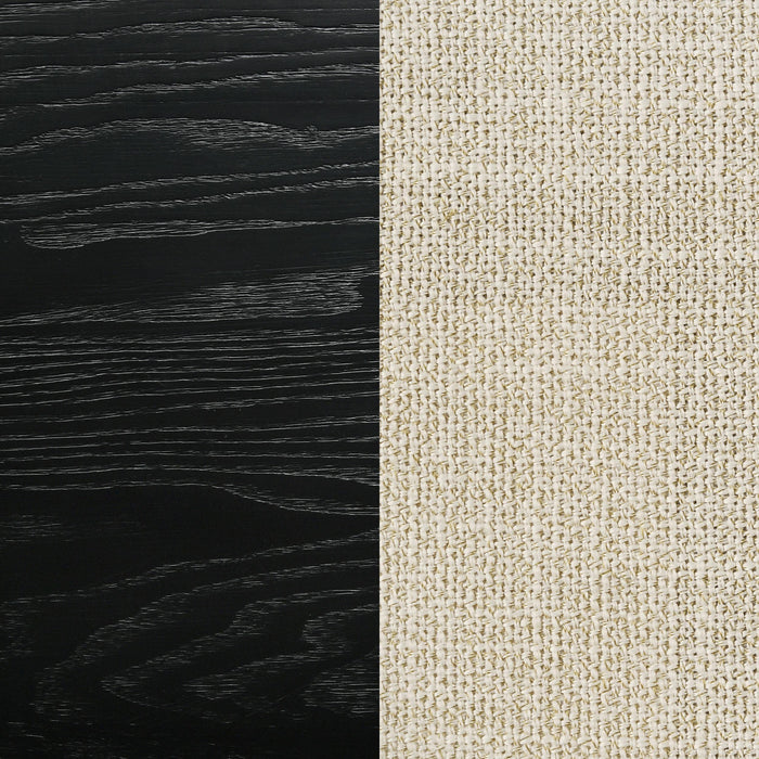 Arini 56-inch California King Panel Bed Cream and Black