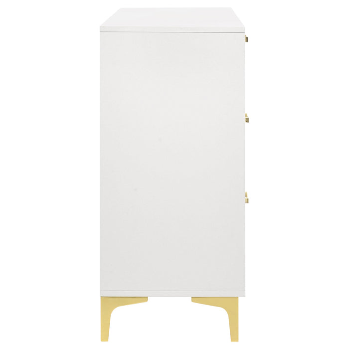Kendall 6-drawer Dresser White