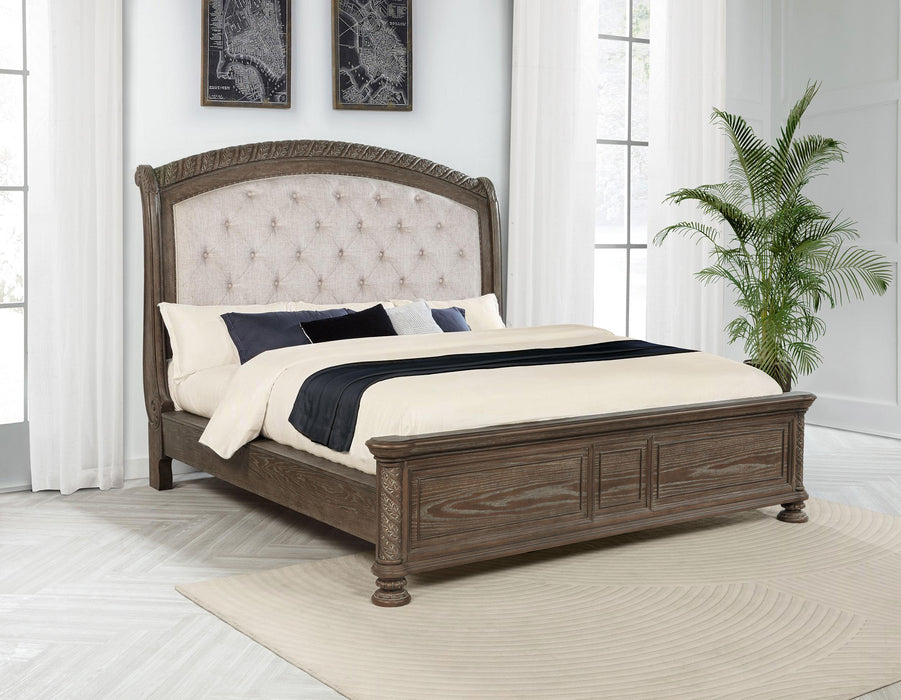 Emmett Wood California King Sleigh Bed Walnut