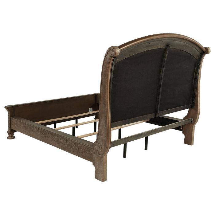 Emmett Wood California King Sleigh Bed Walnut