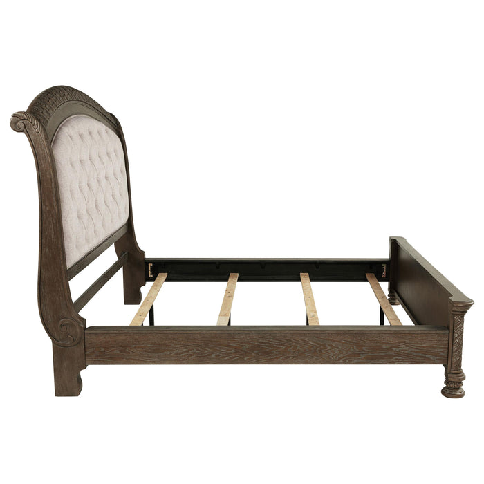 Emmett Wood California King Sleigh Bed Walnut