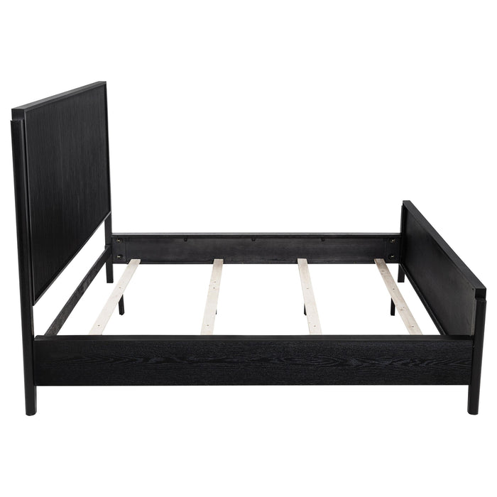 Brookmead Wood California King Panel Bed Black