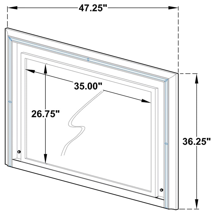Veronica 4-piece Queen Bedroom Set Light Silver