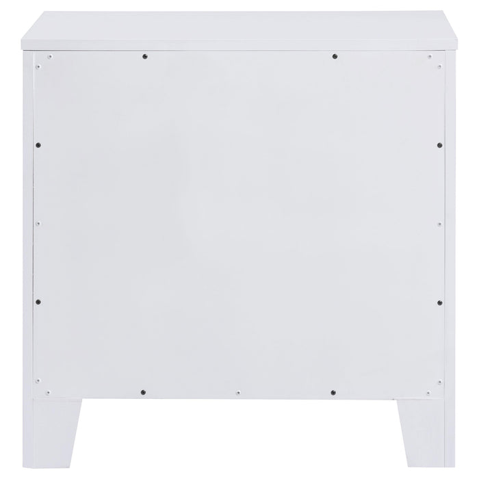 Anastasia 2-drawer Nightstand Pearl White