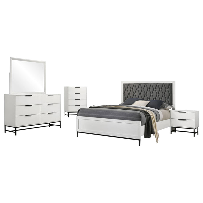Sonora 5-piece Queen Bedroom Set White