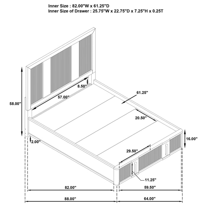 Terrace 5-piece Queen Bedroom Set Ash Brown