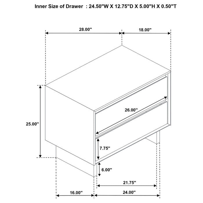 Glenwood 4-piece Queen Bedroom Set Warm Brown