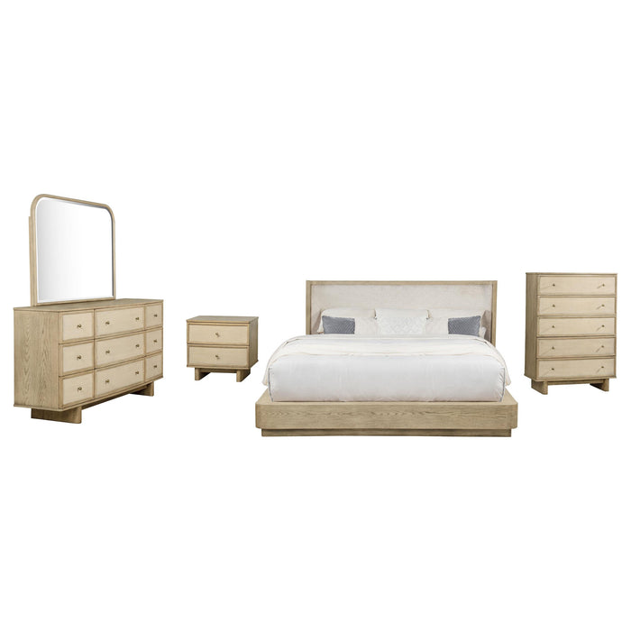 Kailani 5-piece Queen Bedroom Set Beige Oak