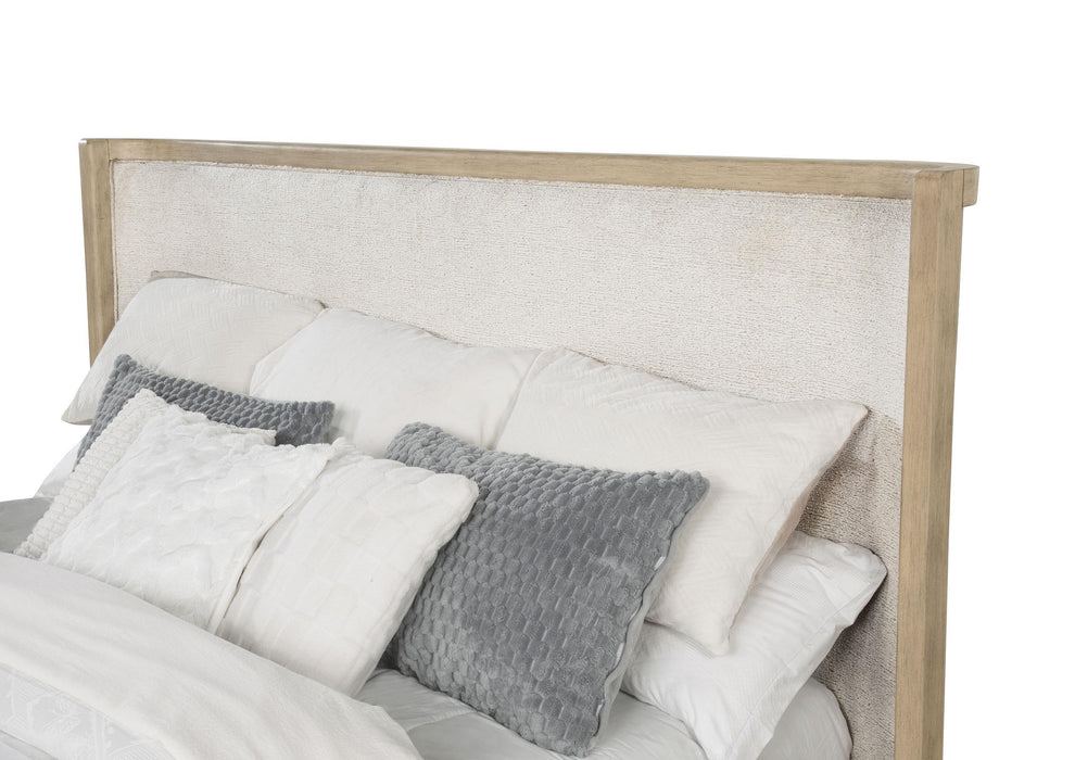 Kailani 49-inch Queen Wingback Bed Beige Oak