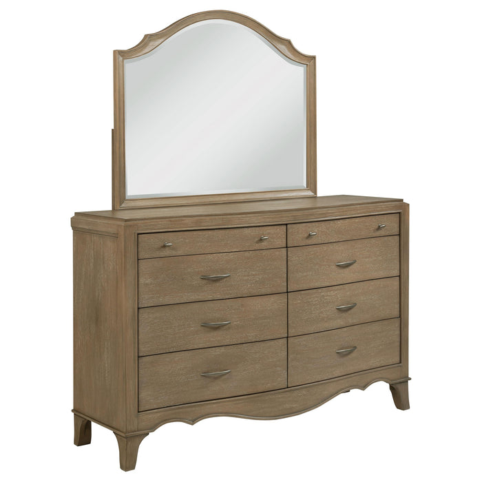 Revello 8-drawer Bedroom Dresser with Mirror Washed Mango