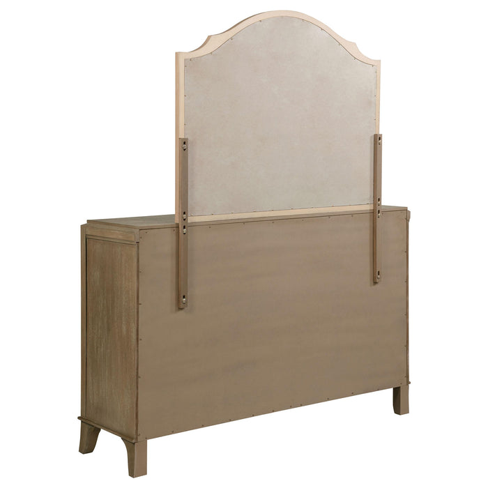 Revello 8-drawer Bedroom Dresser with Mirror Washed Mango