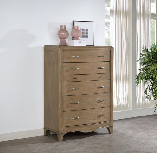 Revello 6-drawer Bedroom Chest of Drawers Washed Mango
