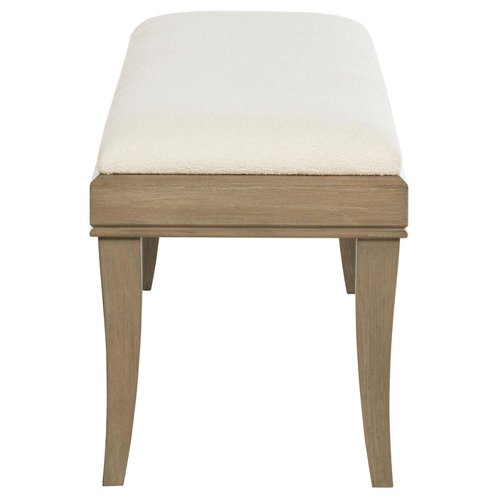 Revello Upholstered Bedroom Bed End Bench Washed Mango