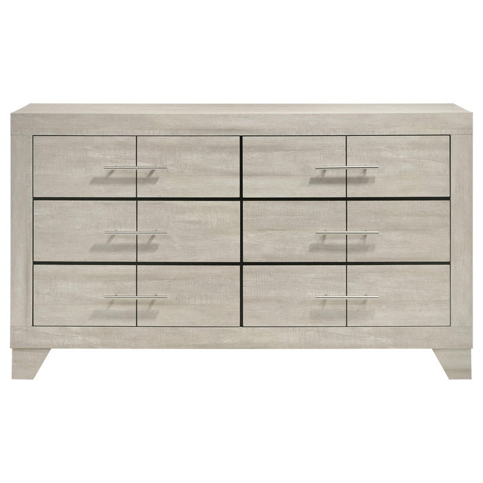 Trenton 6-drawer Bedroom Dresser Rustic Cream