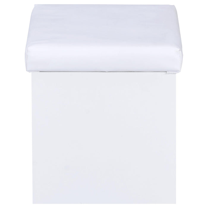 Harvey Vanity Set with Lift-Top Stool White