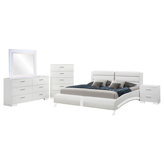 Jeremaine 5-piece California King Bedroom Set White