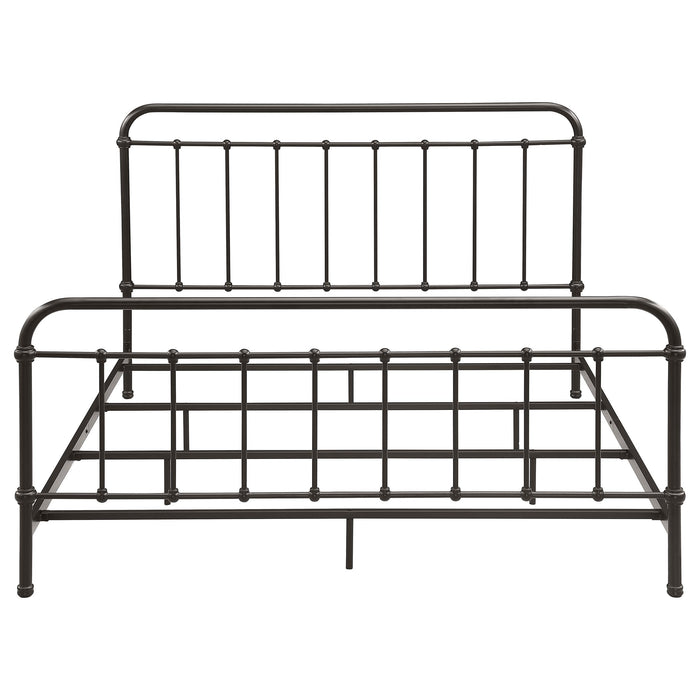 Livingston Metal Eastern King Open Frame Bed Dark Bronze
