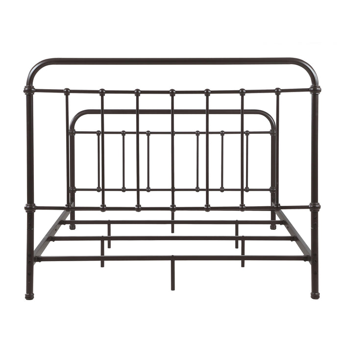 Livingston Metal California King Open Frame Bed Dark Bronze