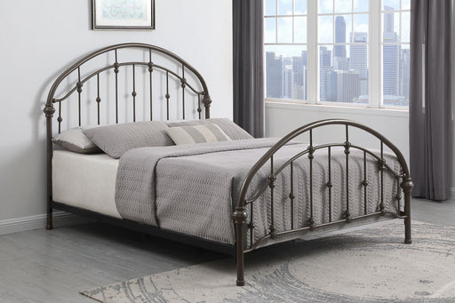 Rowan Metal Queen Open Frame Bed Dark Bronze