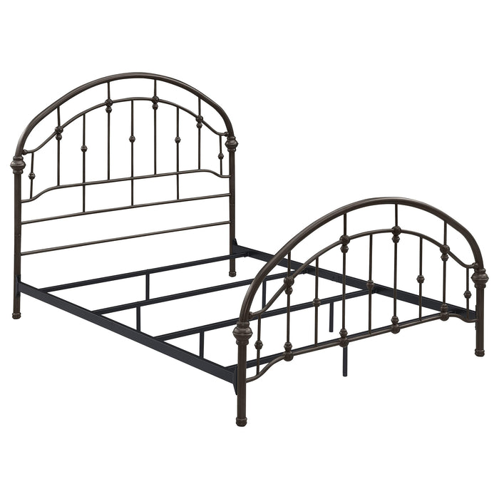 Rowan Metal Queen Open Frame Bed Dark Bronze